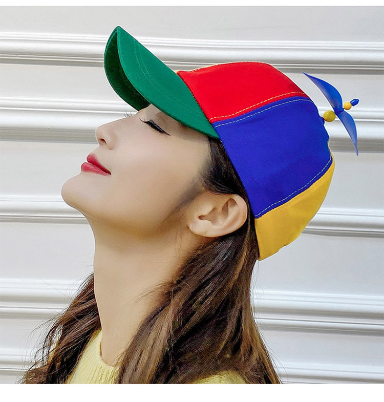Spring and autumn fashion color bamboo dragonfly cap cartoon cute visor wholesale