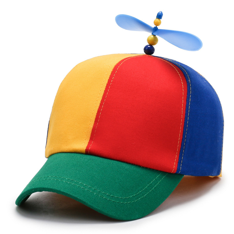 Spring and autumn fashion color bamboo dragonfly cap cartoon cute visor wholesale