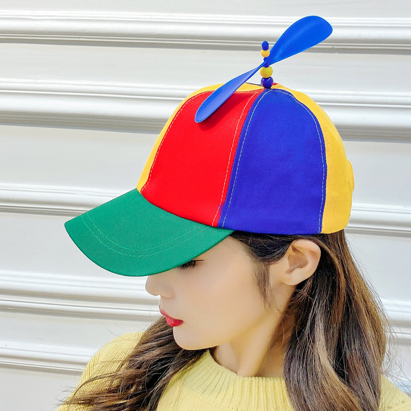 Spring and autumn fashion color bamboo dragonfly cap cartoon cute visor wholesale