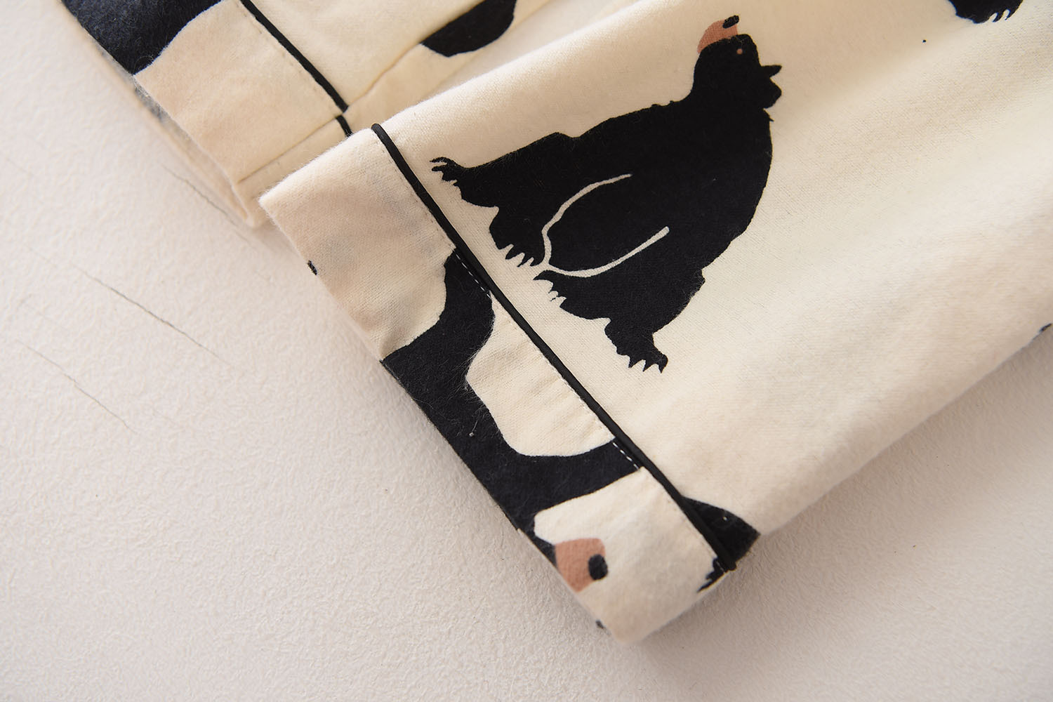 Spring and winter cartoon pattern woolen homewear