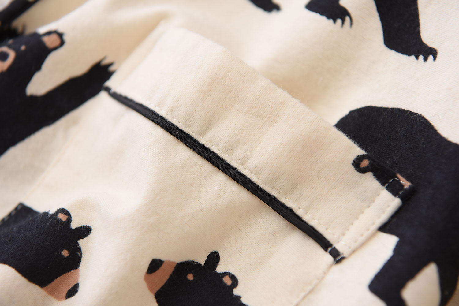 Spring and winter cartoon pattern woolen homewear