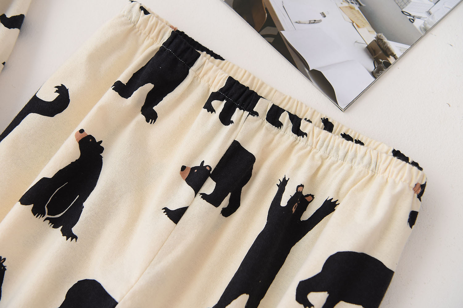 Spring and winter cartoon pattern woolen homewear