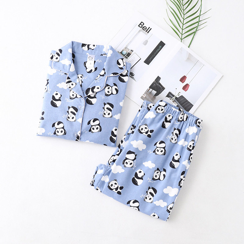 Spring and winter cartoon pattern woolen homewear