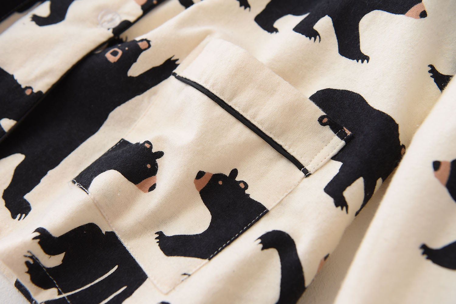 Spring and winter cartoon pattern woolen homewear