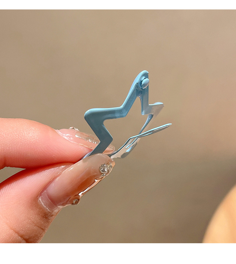 Star hairpin Children’s hair accessories Baby five-pointed star hairpin