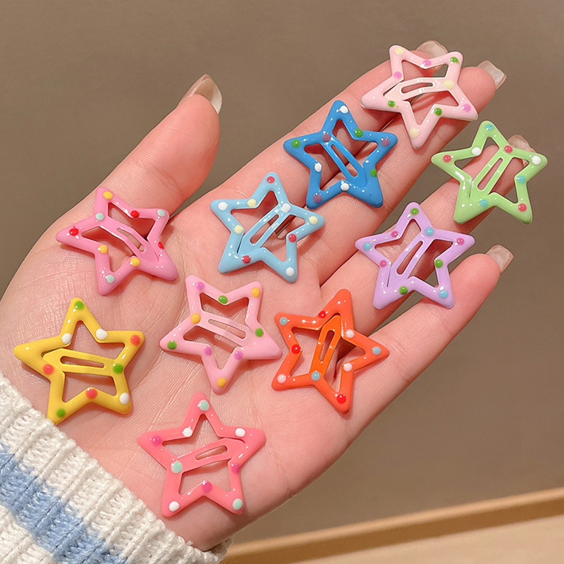 Star hairpin Children’s hair accessories Baby five-pointed star hairpin