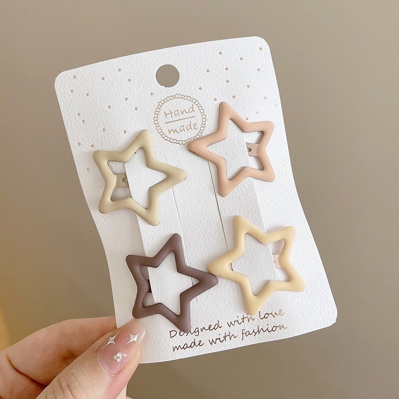 Star hairpin Children’s hair accessories Baby five-pointed star hairpin