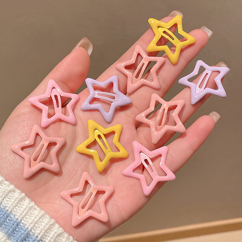 Star hairpin Children’s hair accessories Baby five-pointed star hairpin