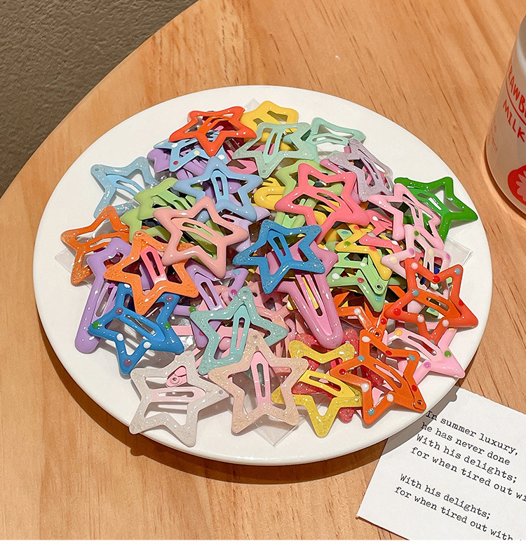 Star hairpin Children’s hair accessories Baby five-pointed star hairpin