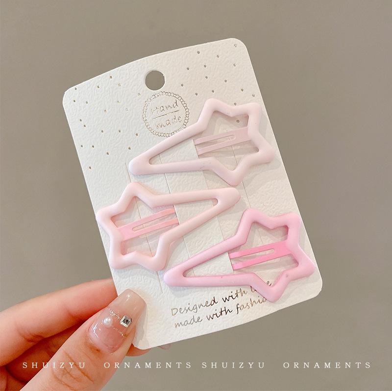 Star hairpin Children’s hair accessories Baby five-pointed star hairpin