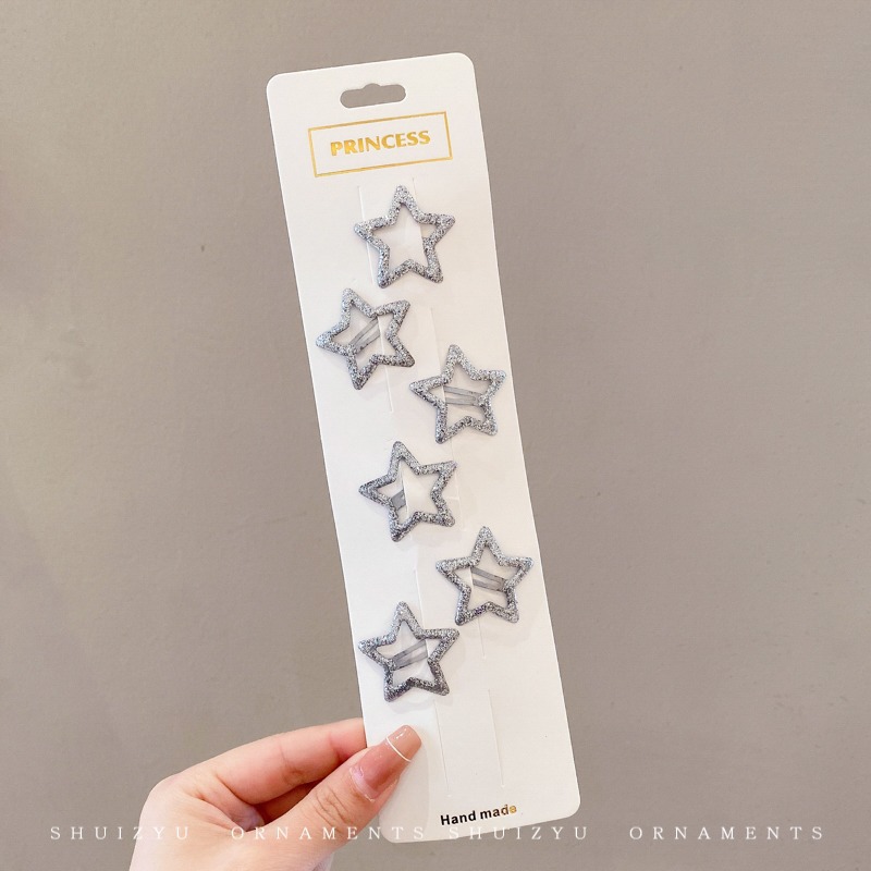Star hairpin Children’s hair accessories Baby five-pointed star hairpin