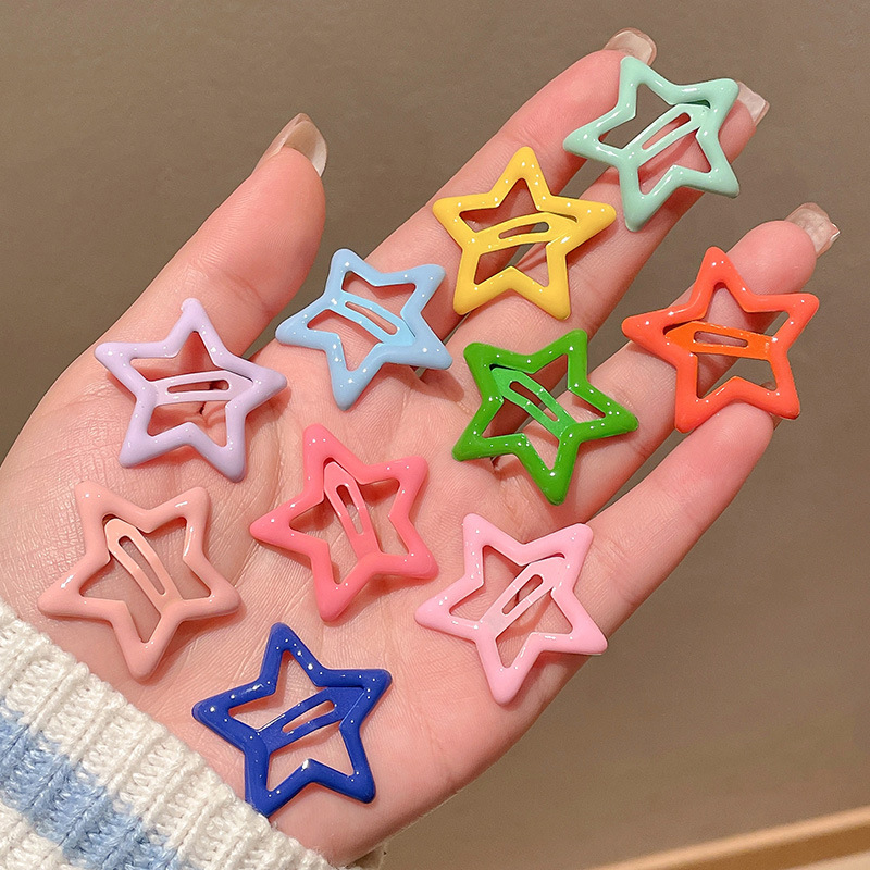 Star hairpin Children’s hair accessories Baby five-pointed star hairpin