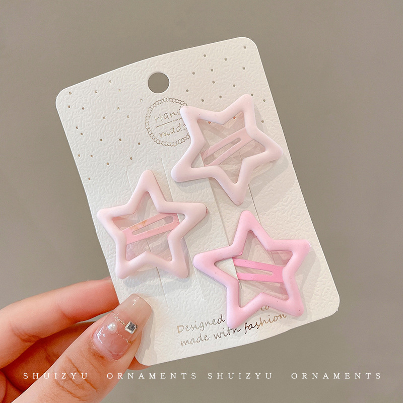 Star hairpin Children’s hair accessories Baby five-pointed star hairpin