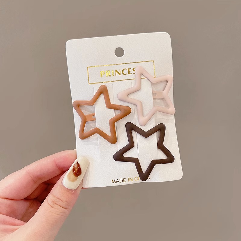 Star hairpin Children’s hair accessories Baby five-pointed star hairpin