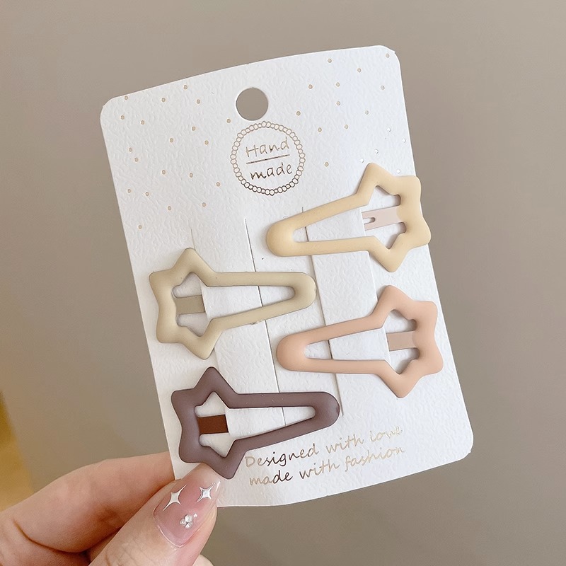 Star hairpin Children’s hair accessories Baby five-pointed star hairpin