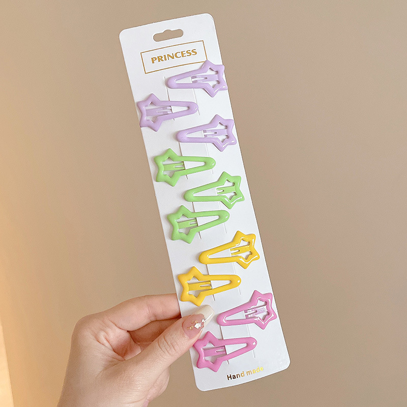 Star hairpin Children’s hair accessories Baby five-pointed star hairpin