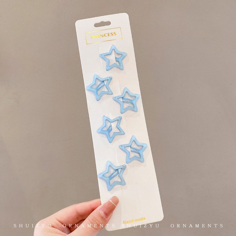 Star hairpin Children’s hair accessories Baby five-pointed star hairpin