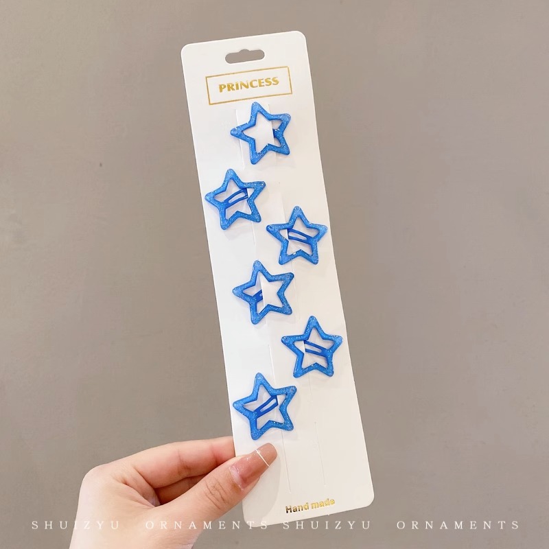 Star hairpin Children’s hair accessories Baby five-pointed star hairpin