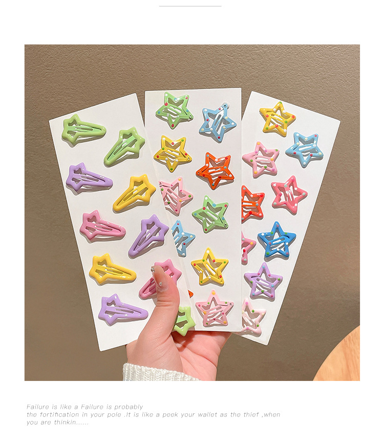 Star hairpin Children’s hair accessories Baby five-pointed star hairpin