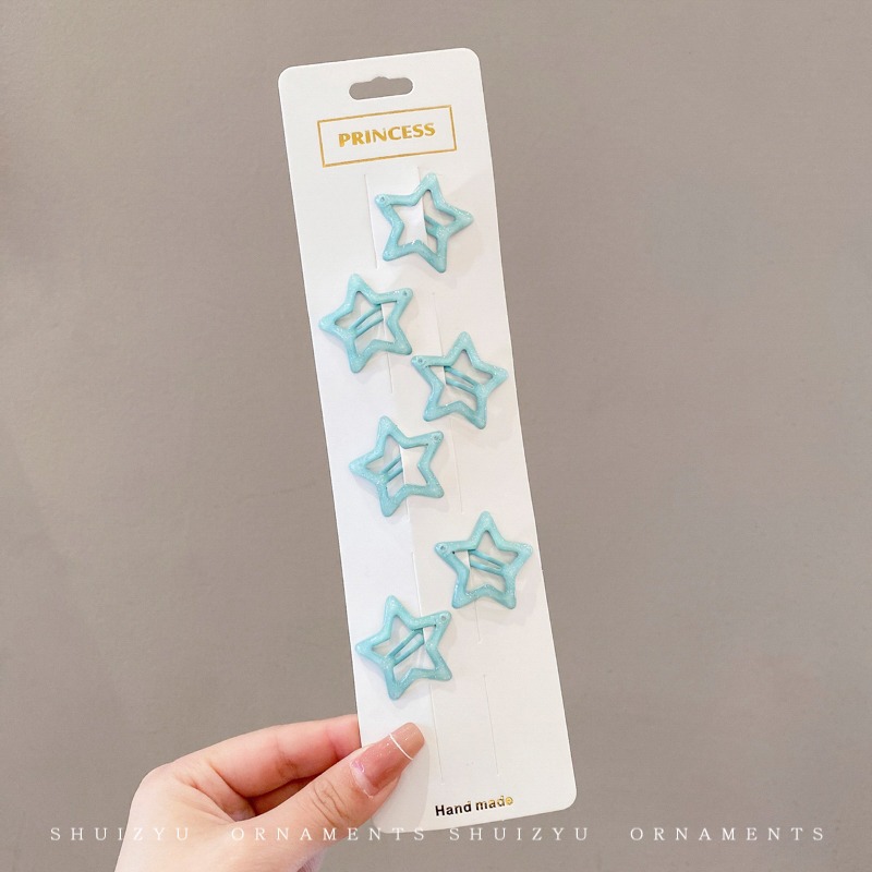 Star hairpin Children’s hair accessories Baby five-pointed star hairpin