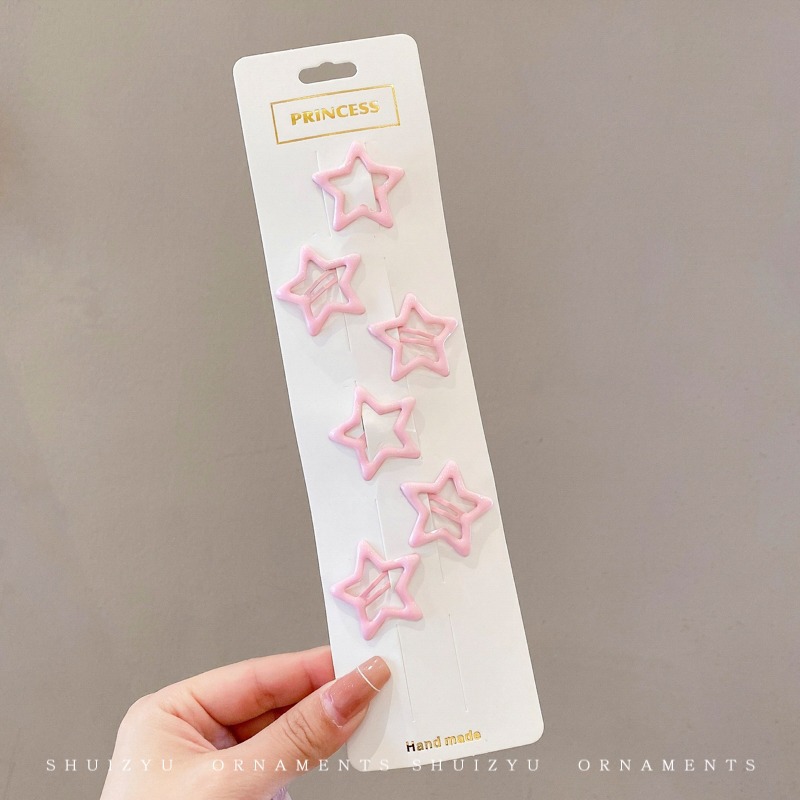 Star hairpin Children’s hair accessories Baby five-pointed star hairpin