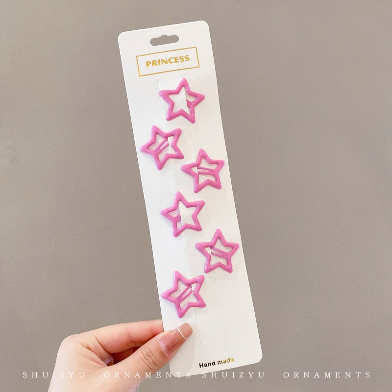 Star hairpin Children’s hair accessories Baby five-pointed star hairpin