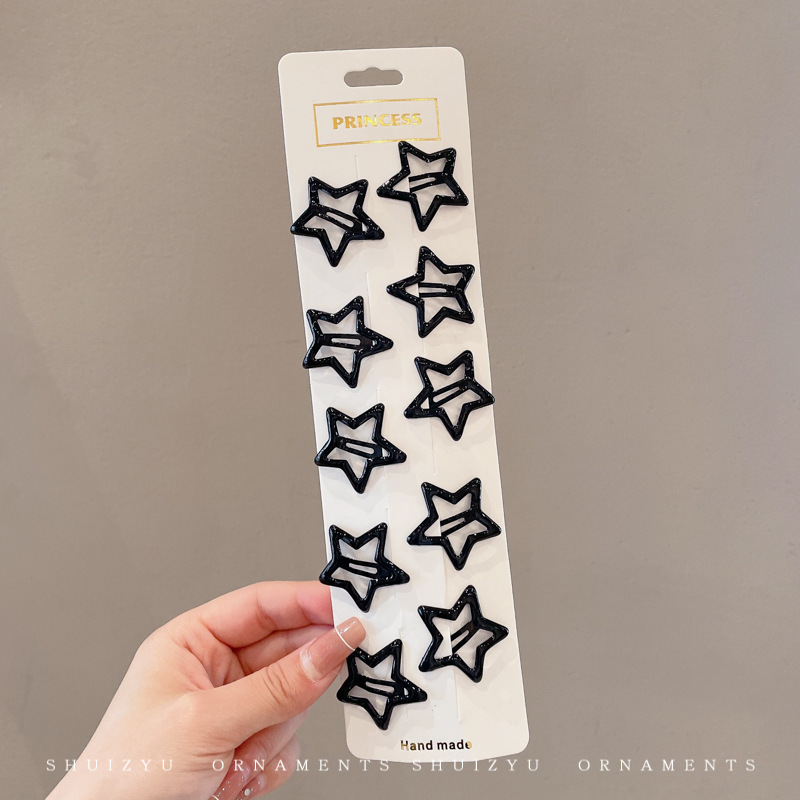 Star hairpin Children’s hair accessories Baby five-pointed star hairpin