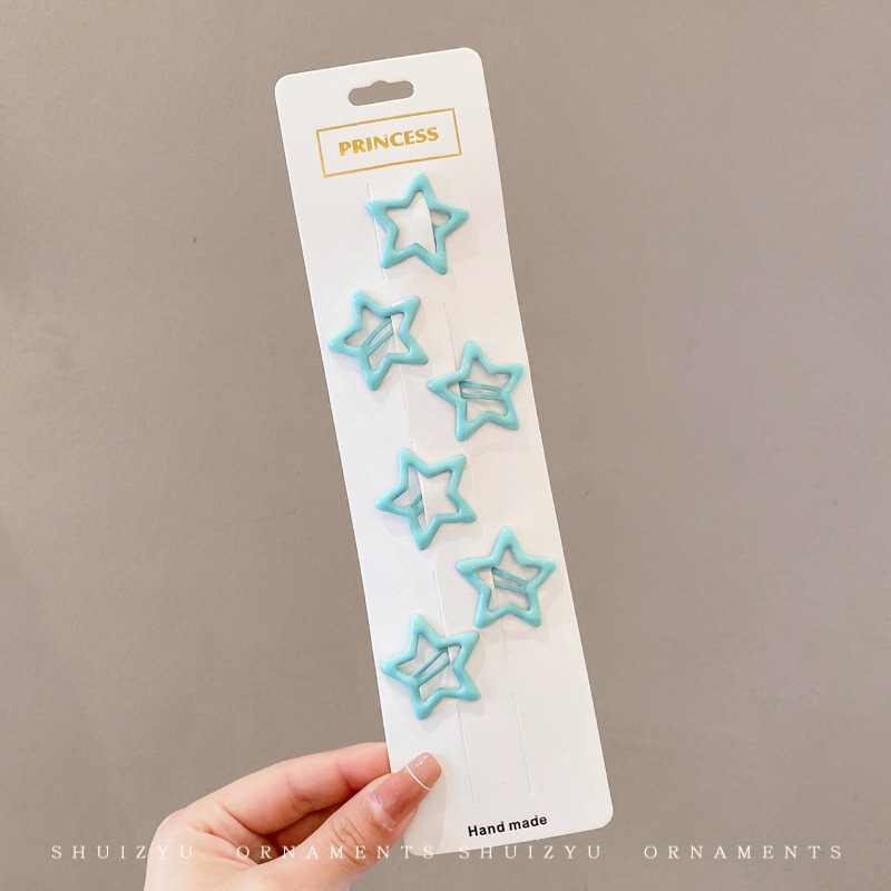 Star hairpin Children’s hair accessories Baby five-pointed star hairpin
