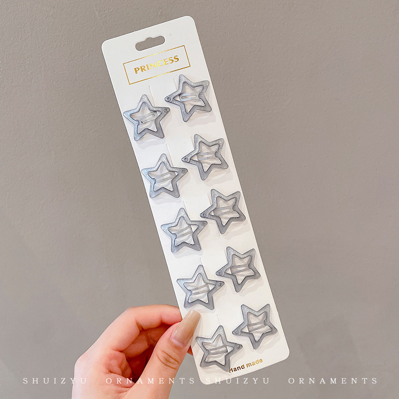 Star hairpin Children’s hair accessories Baby five-pointed star hairpin