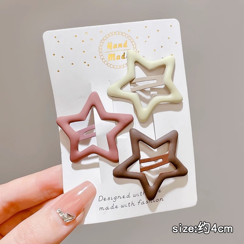 Star hairpin Children’s hair accessories Baby five-pointed star hairpin