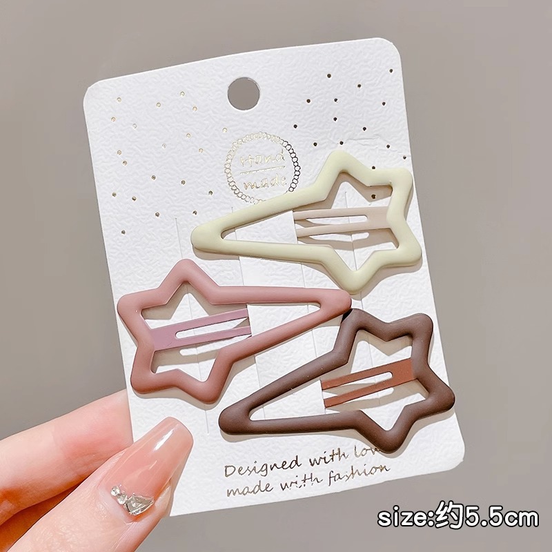 Star hairpin Children’s hair accessories Baby five-pointed star hairpin