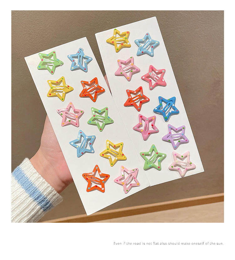 Star hairpin Children’s hair accessories Baby five-pointed star hairpin