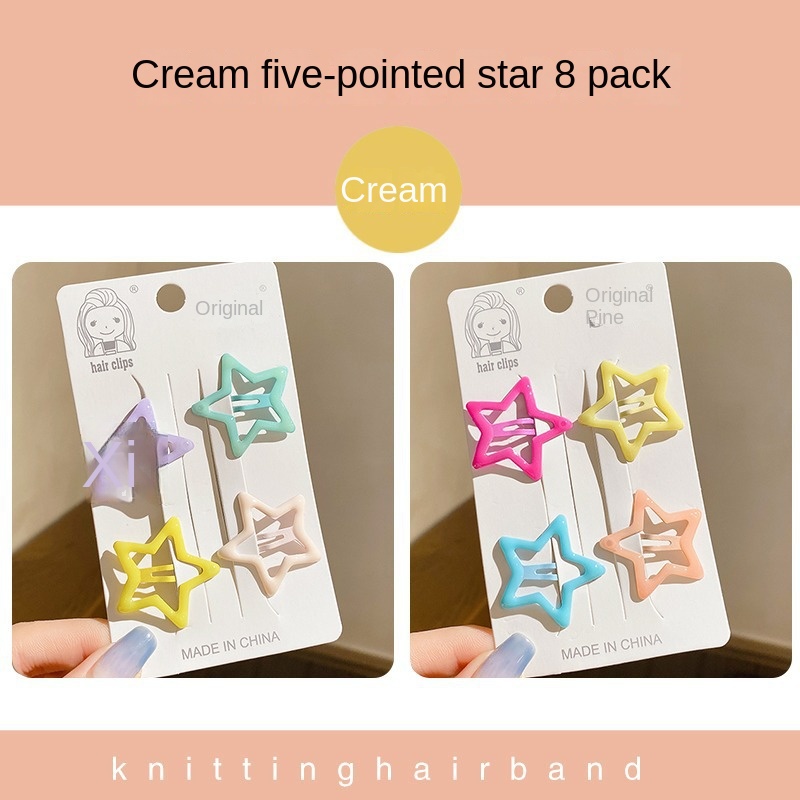 Star hairpin Children’s hair accessories Baby five-pointed star hairpin