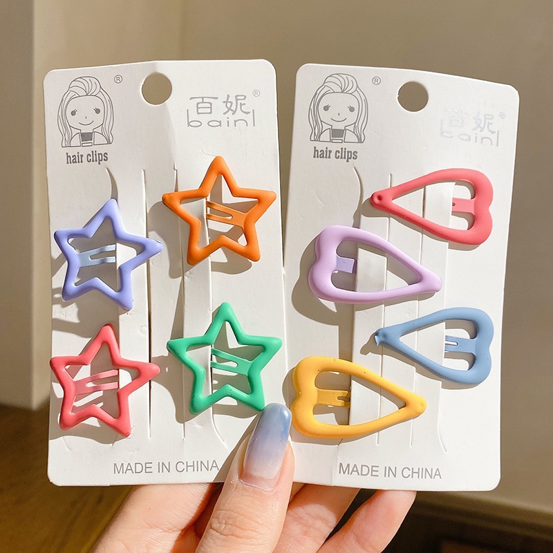 Star hairpin Children’s hair accessories Baby five-pointed star hairpin