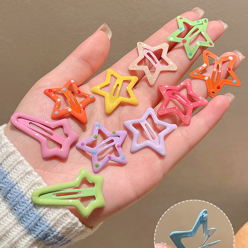 Star hairpin Children’s hair accessories Baby five-pointed star hairpin