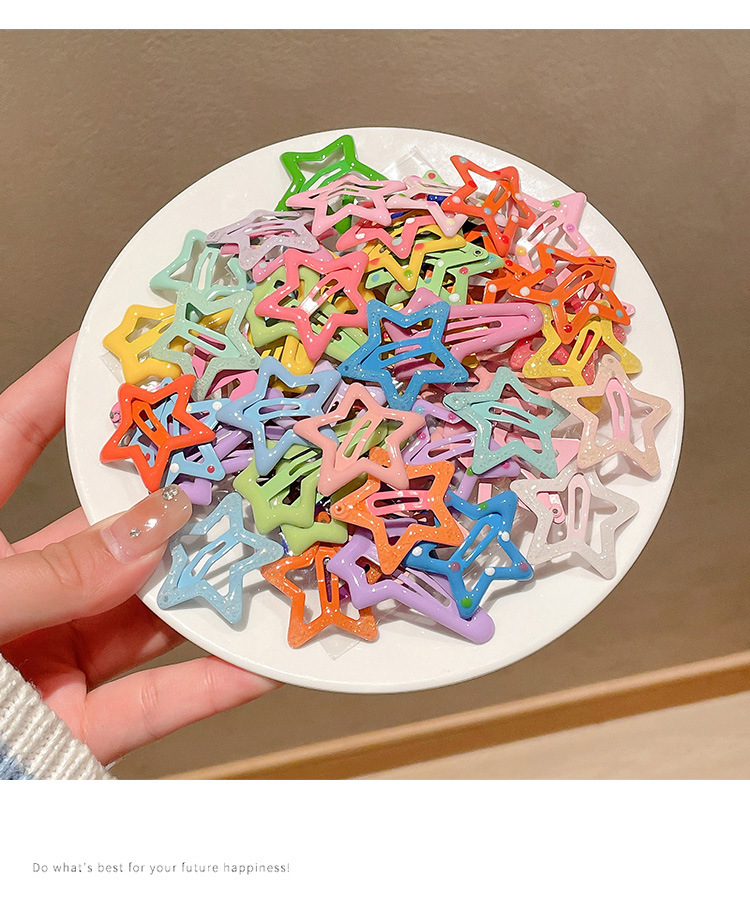 Star hairpin Children’s hair accessories Baby five-pointed star hairpin