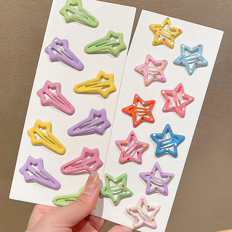 Star hairpin Children’s hair accessories Baby five-pointed star hairpin