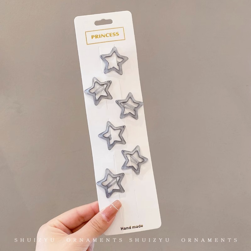 Star hairpin Children’s hair accessories Baby five-pointed star hairpin