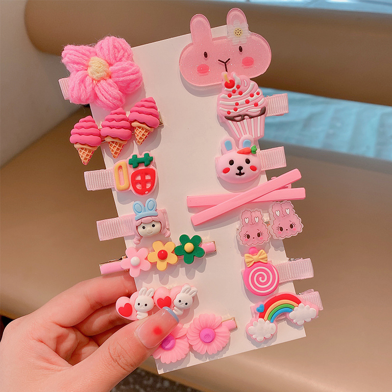 Strawberry Bear bobby pin for kids