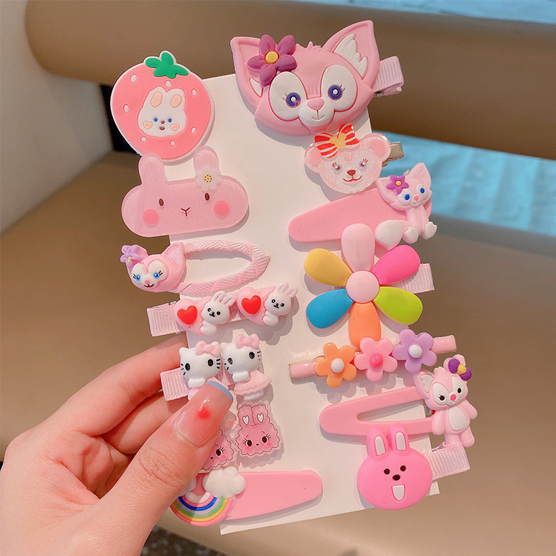 Strawberry Bear bobby pin for kids