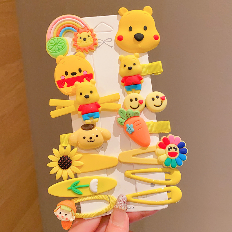 Strawberry Bear bobby pin for kids