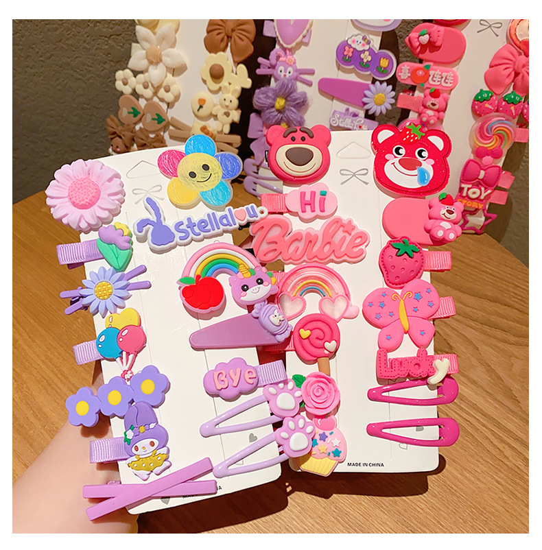 Strawberry Bear bobby pin for kids