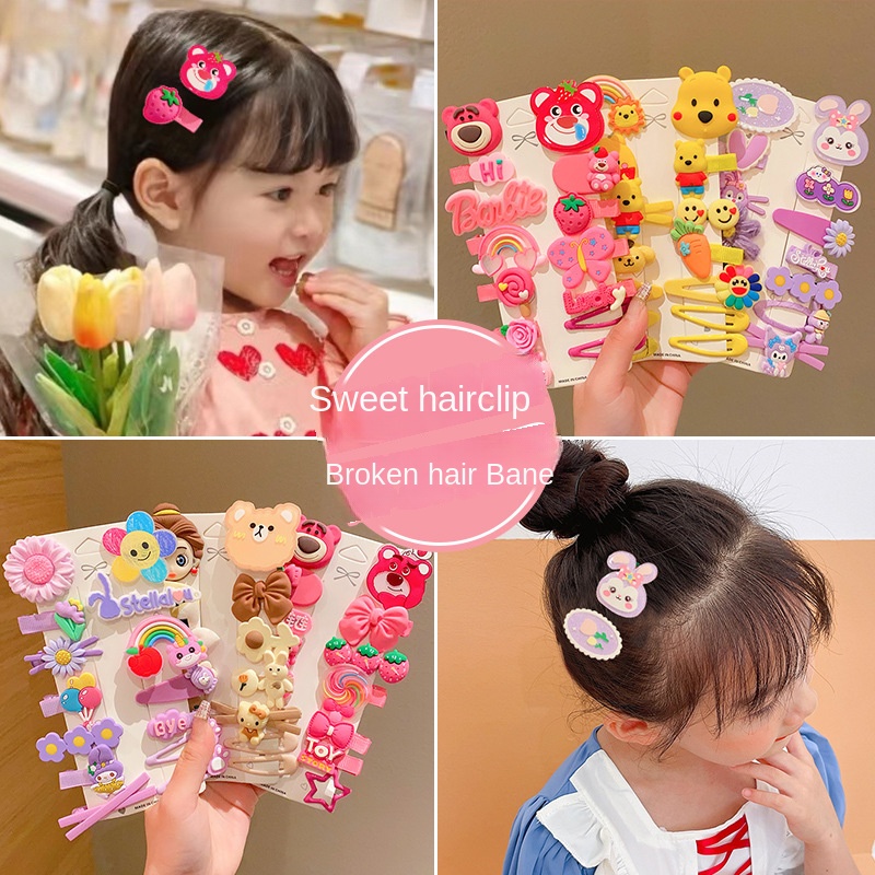 Strawberry Bear bobby pin for kids