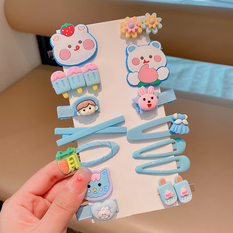 Strawberry Bear bobby pin for kids