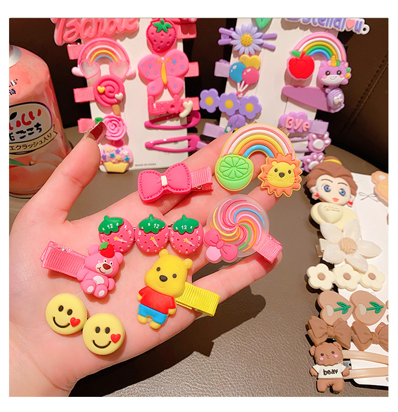 Strawberry Bear bobby pin for kids