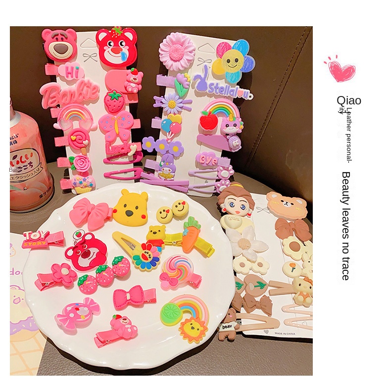 Strawberry Bear bobby pin for kids