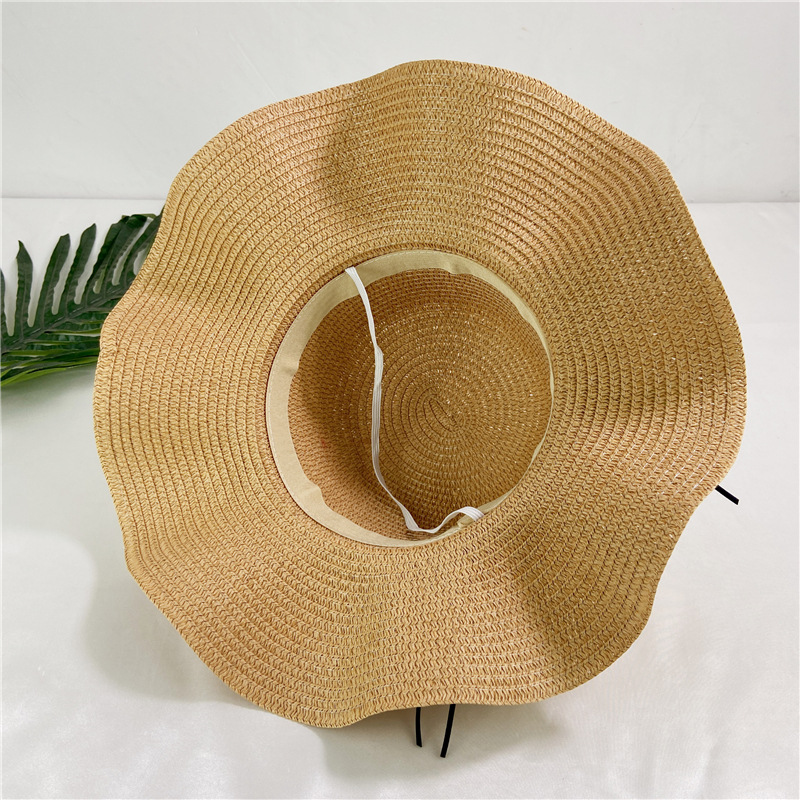 Summer beach straw hat big brim sunblock sunflowers all cool hat