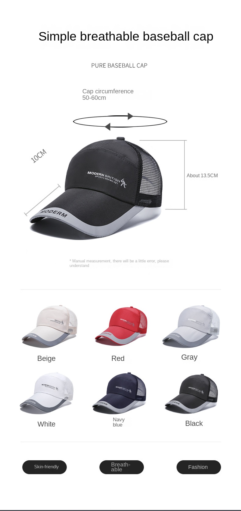 Summer outdoor breathable duck hat sun hat Sun hat baseball hat sun hat fisherman hat female wholesale