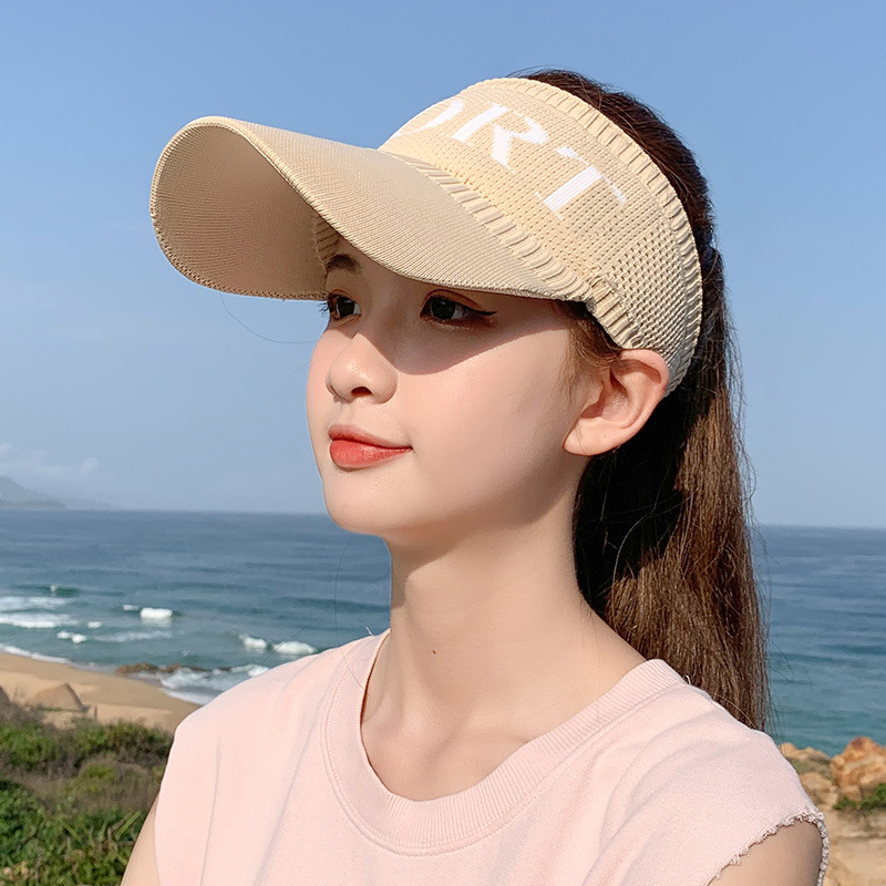 Summer sun protection hat outdoor sports cap empty top hat wholesale