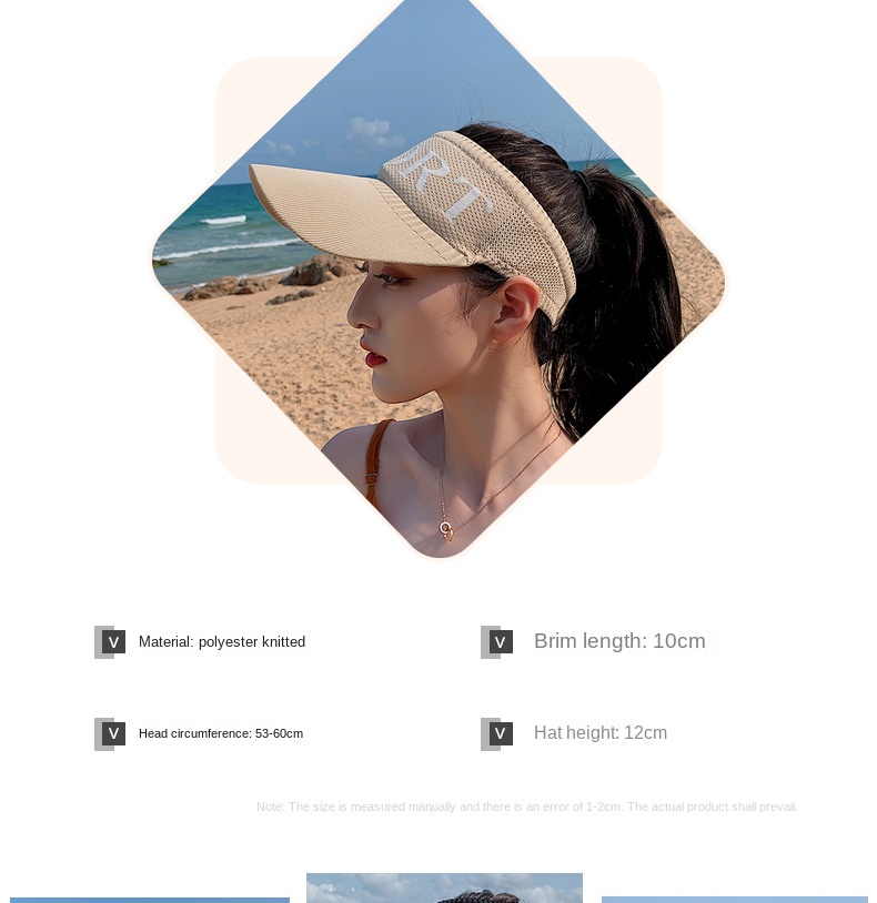Summer sun protection hat outdoor sports cap empty top hat wholesale